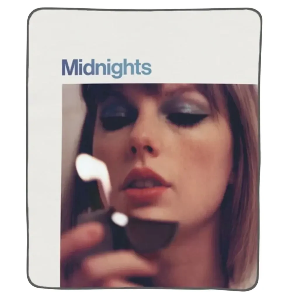Taylor Swift NWT | Midnights album cover photo fleece blanket | size 50